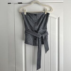 Anthropologie Gingham Top